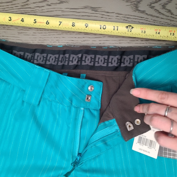 NWT Women's DC Exotex Anzere 10k Series Snowboard Ski Snow Pants Aqua M $200 - Picture 7 of 11